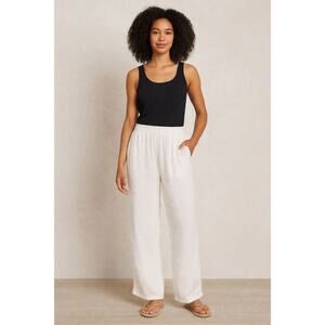 Loft Outlet White Cotton Gauze Pants - Size XL